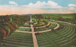 A postcard view of Soldiers’ National Cemetery, Gettysburg (NPS)