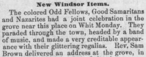 The Democratic Advocate, May 30, 1885. (newspapers.com)