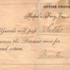 Travel pass from Provost Marshal, Harpers Ferry, November 23, 1863 (Harpers Ferry National Historical Park)